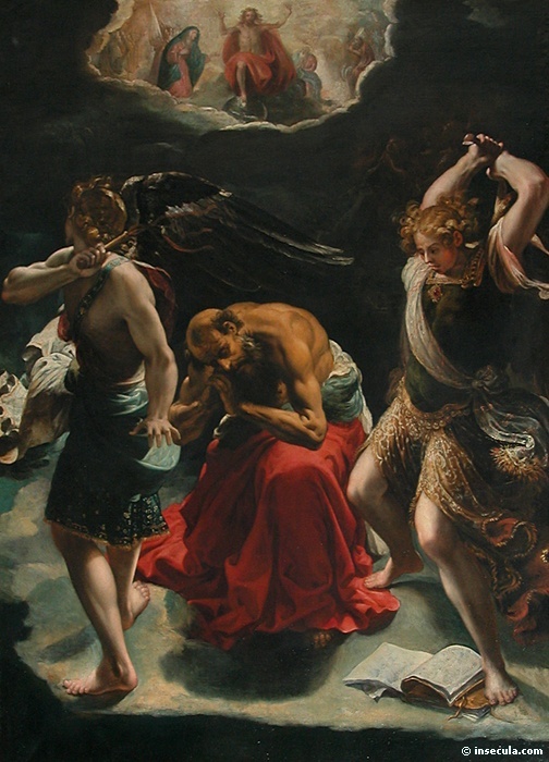 Orazio Borgianni, <i> La Vision de saint Jérôme </i>